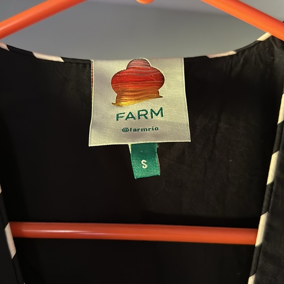 Farm Rio Black Coconut Grove Puffed Sleeve Dress - Picture 3 of 4